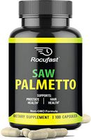 Rocufast Saw Palmetto Prostate Supplement for Prostate Health and Frequent Urination Support 500mg Natural DHT Blocker May Support Hair Loss Prevention Great Supplement for Men and Women 90 Count