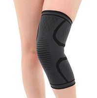 Men Women Compression Knee Braces Sleeves Protector Stretchy Gym Fitness Volleyball Football Running Cycling Climbing Knee Pads Support Guard Leggings Black