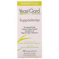 Yeast-Gard Advanced Homeopathic Suppositories 10 ea (Pack of 6)  
