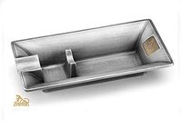 ALVQE Creative Design Metal Cigar Ashtray Luxury Cigar Accessories Cigar Holder,Silver