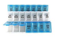DIINY Pill Box Twice a Day Weekly Medication Organizer AM PM Pill Case, Pack of 2