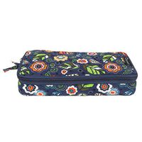 Pill Box Pill Organizer Pill Case 7 Days Round Vitamin Organizer Box (Dark Blue)