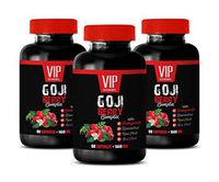 Weight Loss Appetite suppressant and Energy - Goji Berry Complex - with Pomegranate, RESVERATROL, NONI, ACAI - Trans-resveratrol - 3 Bottles 180 Capsules