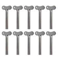 AUEAR, Set of 10 Stainless Steel Toothpaste Squeezer Tube Squeezers Key Squeezer Silver Squeezer for Home Toothpaste Hair Dye