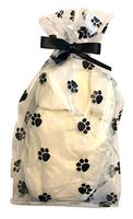 Cello Paw Bags 7.5x2x35" with Bow 12 Count by Chalkallaboutit (Black)
