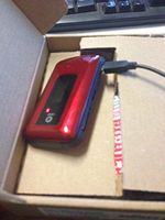 Motorola W408 Pre-Paid Cell Phone for Net10 - Red/Black