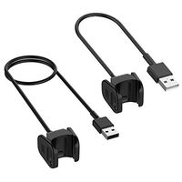 Kissmart for Fitbit Charge 3 Charger, 2-Pack Replacement Charging Cable Cord for Fitbit Charge 3 (1.8ft + 3.3ft)