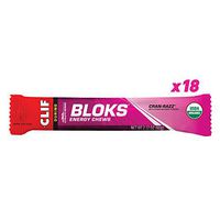Clif BLOKS - Energy Chews - Cran Razz Flavor - (2.1 Ounce Packet, 18 Count)