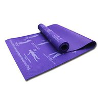 MG554zy0 6mm PVC Anti-slip Carpet Fitness Gymnastics Position Picture Back Pose Yoga Mat 6mm PVC Anti-slip Carpet Fitness Gymnastics Purple