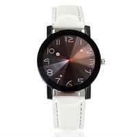 Fxbar,Fresh Unisex Analog Wrist Watch Leather Band Bracelet Watches Dress Watch(White)