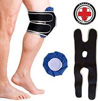 Doctor Developed Knee Ice Pack/Hot & Cold Pack with Wrap/Support Brace to Hold in Place – Ideal for Knee Injuries, Pain, Arthritis, Sprains, Strains & More, Reusable & Simple to use