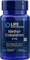 Life Extension Methylcobalamin 5mg, 60 Vegetarian Lozenges
