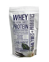 Whey Protein Powder w/Probiotics & Enzymes. Gluten Free, Keto Friendly. Low Glycemic, Low Carb, Low Sugar Vanilla. Lose Weight and Build Muscle with No Stomach Upset.