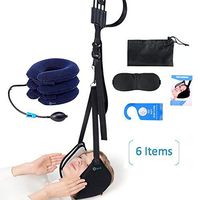 ZenX Head Hammock 2.0 with Inflatable Cervical Traction Bundle for Neck & Shoulder Pain Relief Muscle Tension | Stiff Shoulders | Physical Therapy | Eye Mask | Carrying Bag & Bonus Collar Brace