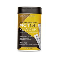 Keto Science Mct Oil Powder, from Pure Coconut, Medium Chain Triglycerides, Burn Fat for Energy, Boost Brain Power, Convenient On The Go Stick Pack, 15 Servings