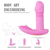 PGtoy Quiet 360 Rotating Remote Control G-Spotter Stǐmulation for Women Relax Wearable Stick Powerful with Heating and Thrusting Adult Portable Toy Kit with 10 Frequency