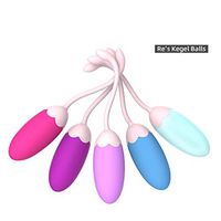 Kegel Exercise Weight Balls Ratemate Doctor Recommended Ben Wa Balls for Women Bladder Control & Pelvic Floor Exercises for Beginners Tightening & Advanced Silicone Training Kit Set of 5