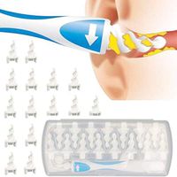 Earwax Removal Tools Cleaner Remover Kit Soft Silicone Spiral 16 Replacement Heads for Adult and Kids