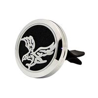 GBSELL Stainless Car Air Auto Vent Freshener Essential Oil Diffuser Gift Decor (A)