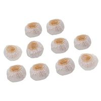 100pcs Ear Caps Plastic Disposable Ear Covers Waterproof Elastic Protection Baby Shower Hair Treatment Ear Cover Cap Earmuffs - Clear