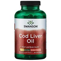 Swanson Cod Liver Oil - Double Strength 700 mg 30 Sgels