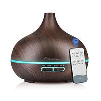HONSUN Smart Aromatherapy Diffuser with Remote Control and 500 ml Aroma Essential oil Diffuser Ultra Quiet for Yoga Spa Cool Mist Humidifier with 7 Colors LED Lights and Waterless Auto Shut-off