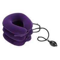 Duevin Portable Lightweight Inflatable U-Shape Cervical Neck Stretcher Traction Device(Purple)