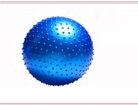 CLG-FLY "Factory direct" 75cm thorny environmental particles yoga touch massage-ball burst fitness ball,Blue