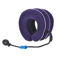 YUUNIVERSE Cervical Neck Traction Device Inflatable Neck Stretcher, Easy to Use for Chronic Neck and Shoulder Pain Relief, Brace Collar Pillow for Home and Travel, Purple