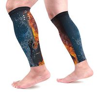 KEAKIA Electric Guitar Calf Compression Sleeves Shin Splint Support Leg Protectors Calf Pain Relief for Running, Cycling, Travel, Sports for Men Women (1 Pair)