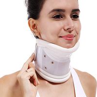 Lzour Cervical Neck Collar with Chin Support for Stiff Neck Pain Relief Cervical Collar Neck Braces Bone Care Neck Support,M