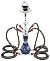 Hookah 4 hose 22" Black New shisha nargila bar narguile nargile glass water Vase