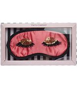 Two's Company Sleeping Beauty Satin Eye Sleep Masks - Dark Pink