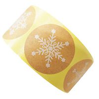 550 Pcs Per Roll Snowflakes Christmas Stickers Christmas Envelope Seals Envelope Stickers Christmas Tags Decals 8 Different Designs