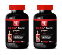 Colon Cleanse and Detox - Colon Cleanse Complex 890MG - Ginger Extract Supplement - 2 Bottles 180 Capsules