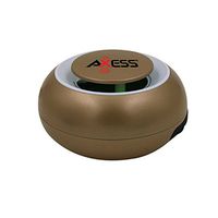 AXESS SPBW1048 IPX4 Water Resistant Bluetooth Speaker with Built-In Rechargeable Battery & Aux Input In Gold