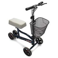 Knox Gear Foldable Knee Walker with Double Brakes, Basket and Knee pad Cover
