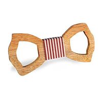 Wooden Bow tie gift weddings birthday ceremony man idea gift model "Charlemagne" original Vinyluse