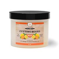 Cutting Board Finish Wax (32oz) by CLARK'S | Enriched with Lemon & Orange Oils | Woodworker - Restaurant Size | Butcher Block Wax