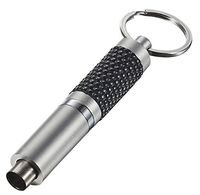 Visol Products VCUT705 Kris & Leather Cigar Punch, Silver