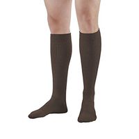 Ames Walker AW Style 111 Cotton Firm 20 30mmHg Knee High Socks Brown Small