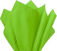 Flexicore Packaging |Citrus Green Gift Wrap Tissue Paper | Size: 15 Inch X 20 Inch | Count: 10 Sheets | Color: Citrus Green | DIY Craft, Art, Wrapping, Crepe, Decorations, Pom Pom, Packing & Party