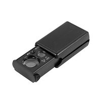 Yosoo 30X/60X Jewelry Magnifier Double Lenses Portable Magnifying Glass Pull Type Glass Loupe with LED UV Lights for Reading Coins Stamps Jewelry Appraisal