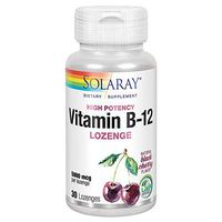 Solaray B-12 Lozenge Supplement, 5000 mcg, 30 Count