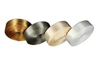 CHRISTMAS Set 4 Rolled up 5/8" SF SATIN Ribbon 10 Yds each (40 Yds Total) Choose Combo (White, Ivory, Silver, Gold)