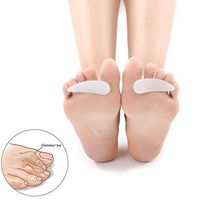 Gel Hammer Toe Crest Cushions, Right/Left Hammertoe Gel Support Pads, Straightener and Corrector for Curled, Curved, Crooked, Overlapping, Clubbed Claw and Mallet Toes Curling Relief (1 Pair)