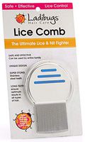 Ladibugs Lice Comb | Best Stainless Steel Treatment | Effective Lice & Nit Removal for Head & Fine Hair | Anti-Slip Handle