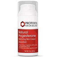Protocol For Life Balance - Natural Progesterone Cream - Liposomal Skin Cream, Supports Menopause Symptoms like Hot Flashes, Mood Swings, and Vaginal Dryness - Unscented - 3 oz. (85 g)
