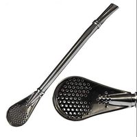 Gaucho Bruno Economy Short Stainless Steel Bombilla To Drink Yerba Mate