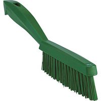 Vikan 41952 Coarse/Fine Sweep Hand Brush, Polypropylene, Polyester Bristle, 11-25/32", Green